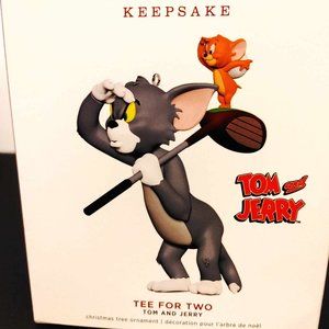 2019 Hallmark Keepsake Ornament Tom and Jerry Tee for Two Golf - NIB